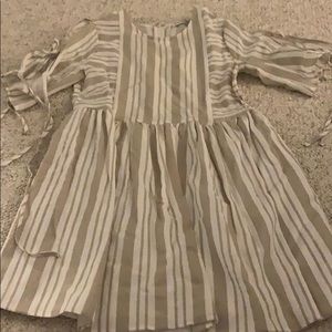 English Factory tie sleeve mini dress